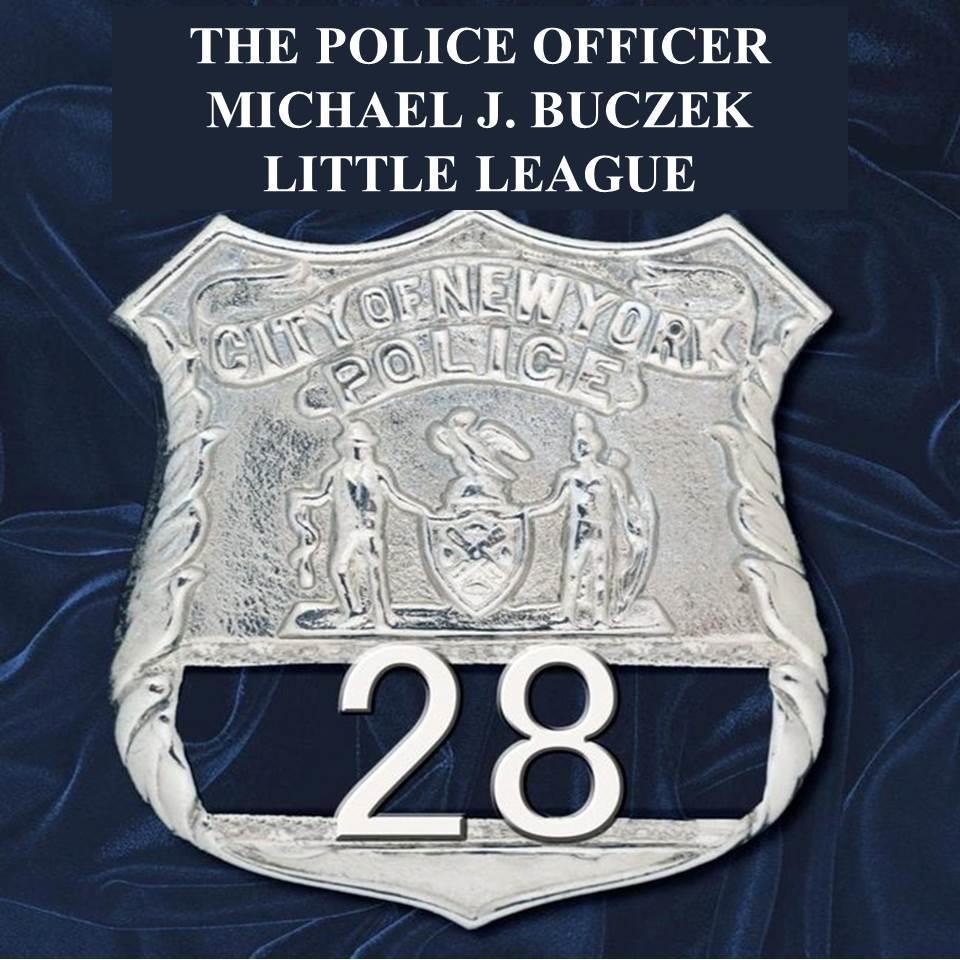 NYPD Police Officer Michael J. Buczek Little League- Building Major League Citizens, One Game At A Time in Manhattan's WaHi neighborhood.  E.O.W. 10/18/88