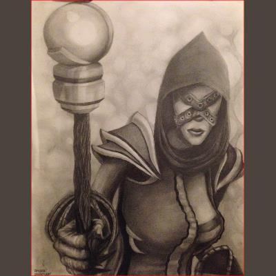 Some warlock you probably wouldn't like anyway. Portrait by the talented @BreakForged.