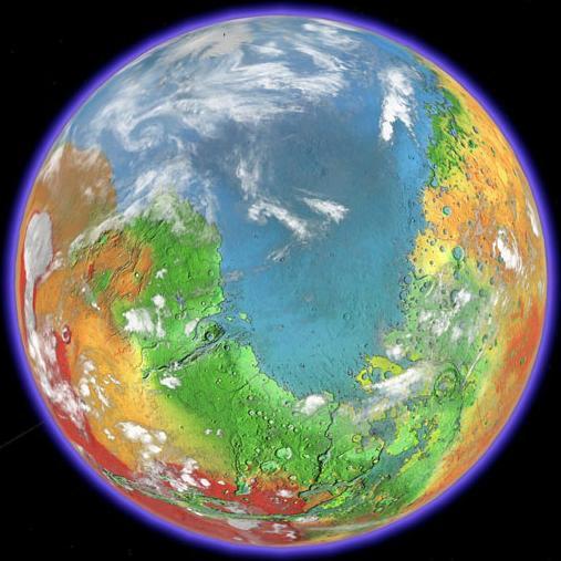 An effort to visualize a 23rd century fully terraformed Mars and to explore its touristic potential