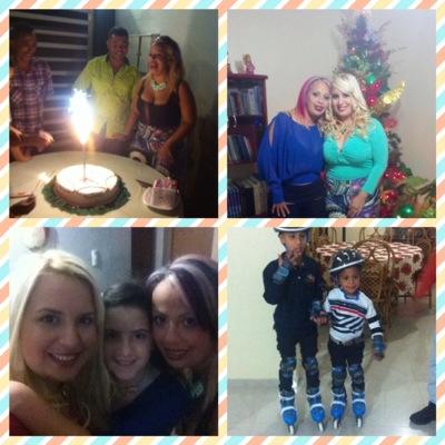 feliz y bendecida por mi bella familia
