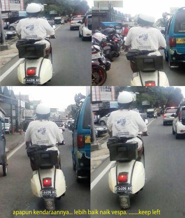 Apapun kendaraannya, LEBIH BAIK NAIK VESPA