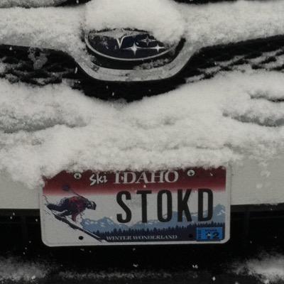 Skier chasing steep deep pow!!!
