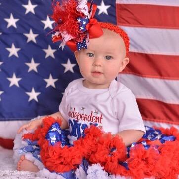 Baby girl of @AgntSRogers and @Captain_Rogers1 I am the little soldier. Aren't I adorable?