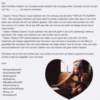Contact: nederlandseswifties@gmail.com