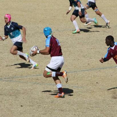 Rugby player and running track.    #PraisingtheLord