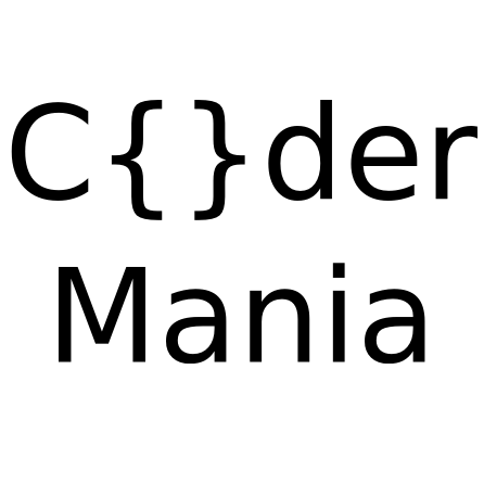 codermania_com's profile picture. Learn to code interactively for free.