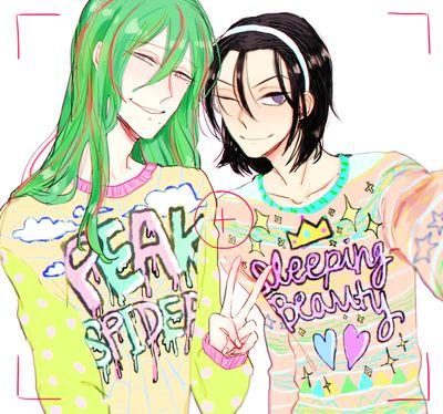 Hakone Academy's beautiful climber and father of mine and Maki-chan's kids Manami and glasses-kun. «parody account»