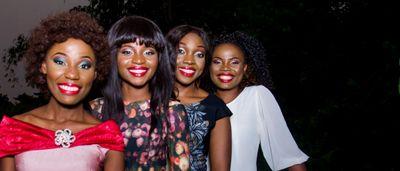 4 beautiful young ladies: Ukpeh Nancy,Olayinka Temitope,Adenaya Abiodun & Ajayi Abiodun..connected by love. C-STAS, touching lives through spirit inspired music