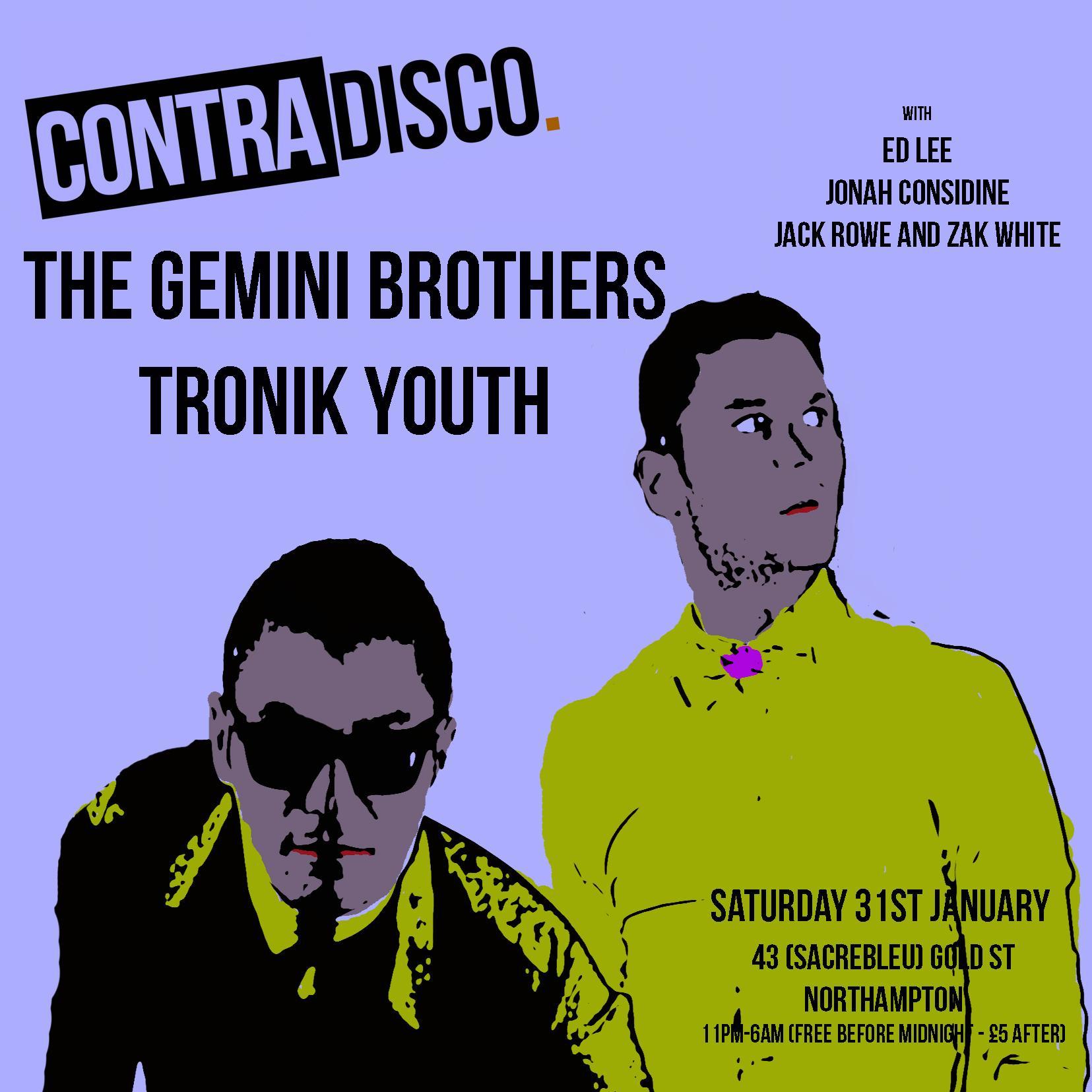 Contradisco_'s profile picture. Monthly underground house club in Northampton. Residents: Jonah Considine & Ed Lee joined each month by guests DJs
