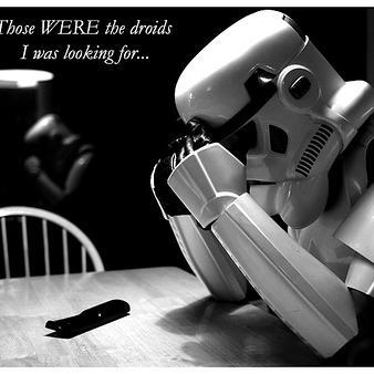 The moment you realise they were the droids you were looking for.