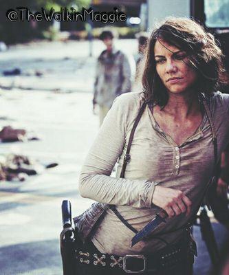 Parody of Maggie from The Walking Dead. Not Lauren Cohan or AMC. Followed by 7 of TWD cast.