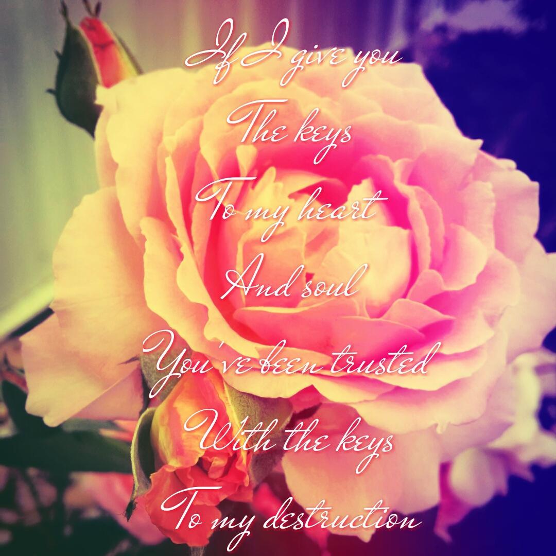 I lost myself a long time ago. All I had left was my heart, and it's in your hands.
