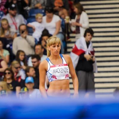 Team Scotland high jumper at Glasgow for 2014 Commonwealth Games.