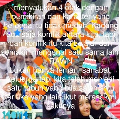 Keep Solid.9-5=4 we're 4.Berempat MakinGila!140114|jngn ngusik kita kalo gk mau kita usik balik.berKACAlah Anda dahulu sebelum menilai orang.Lvyu haters!♥♥♥♥