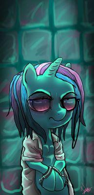 A very, /creative/ scientist and candy maker. Mother of two children, and shipped with Pinkie. Bisexual. Sometimes serious but mostly weird. 18+ (Language.)