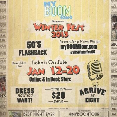 @BOOM Presents Winter Fest 2015 on January 24th! #myBOOMtour #SHSWinterFest15