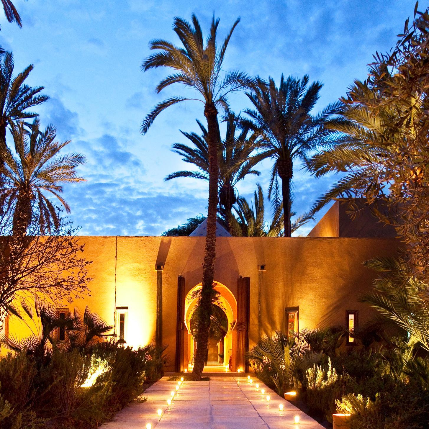 Luxury boutique hotel in Marrakech's Palmeraie, set among nine acres of organic gardens. Instagram: @jnanetamsna