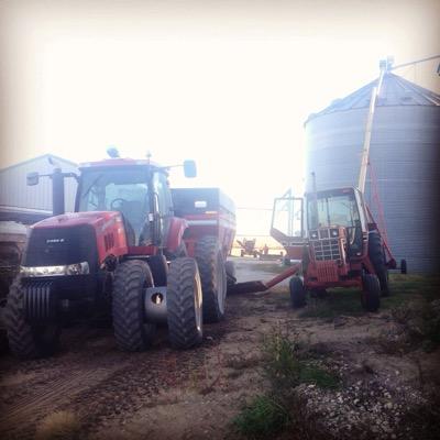 Farming is in my blood and it's what I love. Taken by a crazy tow truck driver. Proud momma to a beautiful baby girl