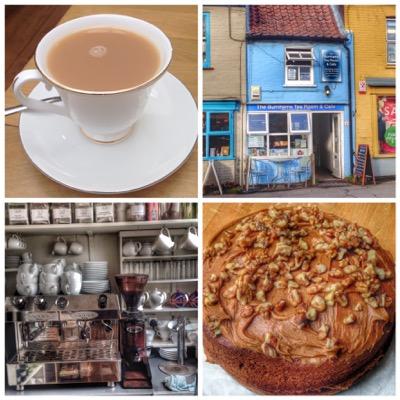 Paul at The Burnhams Tea Room. Selling Hot & Cold Food, Home made Bread & Cakes, Great Coffee & Tea. 01328730908 Market Place, Burnham Market, Norfolk