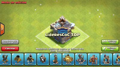 Twitter oficial del nuevo clan Lideres CoC TOP, requisitos en la web.