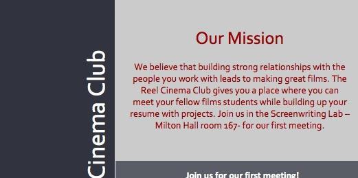 NMSUReelCinema's profile picture. Formerly known as the NMSU Student Organization for the Digital Artists, The Reel Cinema Club is the newest film club at New Mexico State University.
