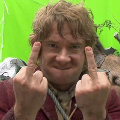 Martin Freemans middle finger(s)