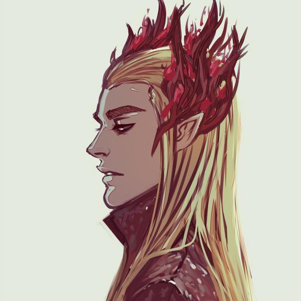 Son of Oropher. Ruler over the Woodland Realm.You stain my kingdom with your presence,putrid creature./RP/#LoTR/M-verse