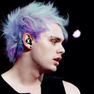 Person: That guys who dyes his hair all the time in 5sos? Gosh he's so stupid and ugly I hate him!!!!!Me: STFU!!! He's my husband bitch!