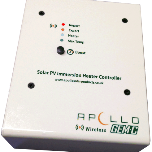 Apollo GEM C Wireless - Our new solar PV immersion controller - Compact - Reliable - Accurate - Made in UK