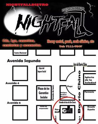 nightfalldistro's profile picture. Metal store and label since 1998.Location: San José, Avenida 6, entre calles 7 y 9. Edificio La Flor, local # 3. San José. Costa Rica. Phone (506)71117047