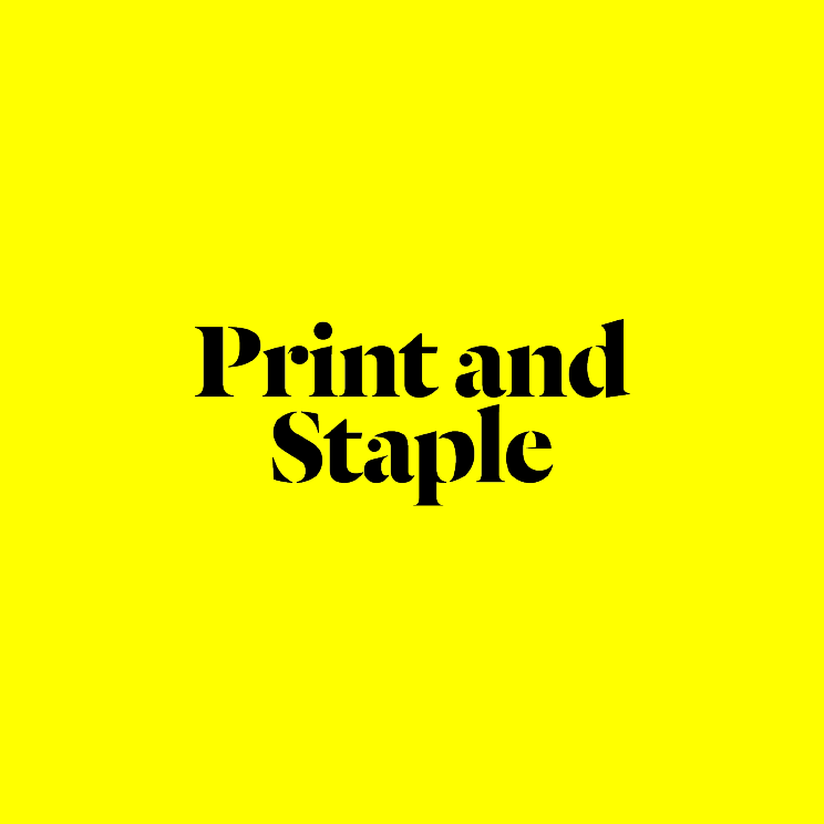 printandstaple's profile picture. A blog dedicated to zines, print material, photo books and independent publishing. Tweets by @alwaysnever__