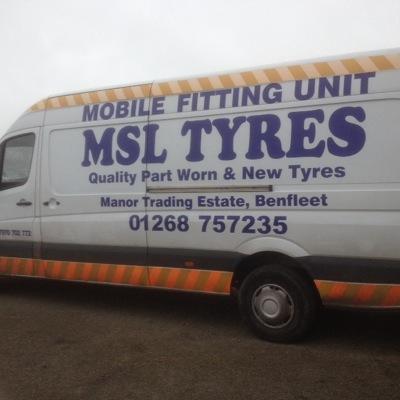 MSLTYRESmobile's profile picture. A family run company for over 15 years,running out of 243 Church road benfleet essex 6 days a week & mobile 24/7.