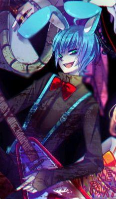 Hi~! I'm Toy Bonnie. Wanna take a stab [TO THE HEART] to the guitar~? Oh, and if you're wondering: I AM A BOY. Wife: @FNAFChicaChick