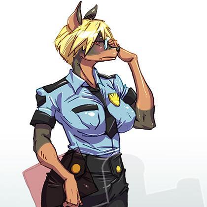 Officer Erma, protecting and serving the community in more ways then one // NSFW //