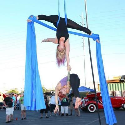 Polecats Aerial Fitness offers Pole Dance Fitness, Aerial Silks, Aerial Hammock Yoga, & Aerial Hoop/Lyra. 702-998-9044 LasVegasPolecats@gmail.com