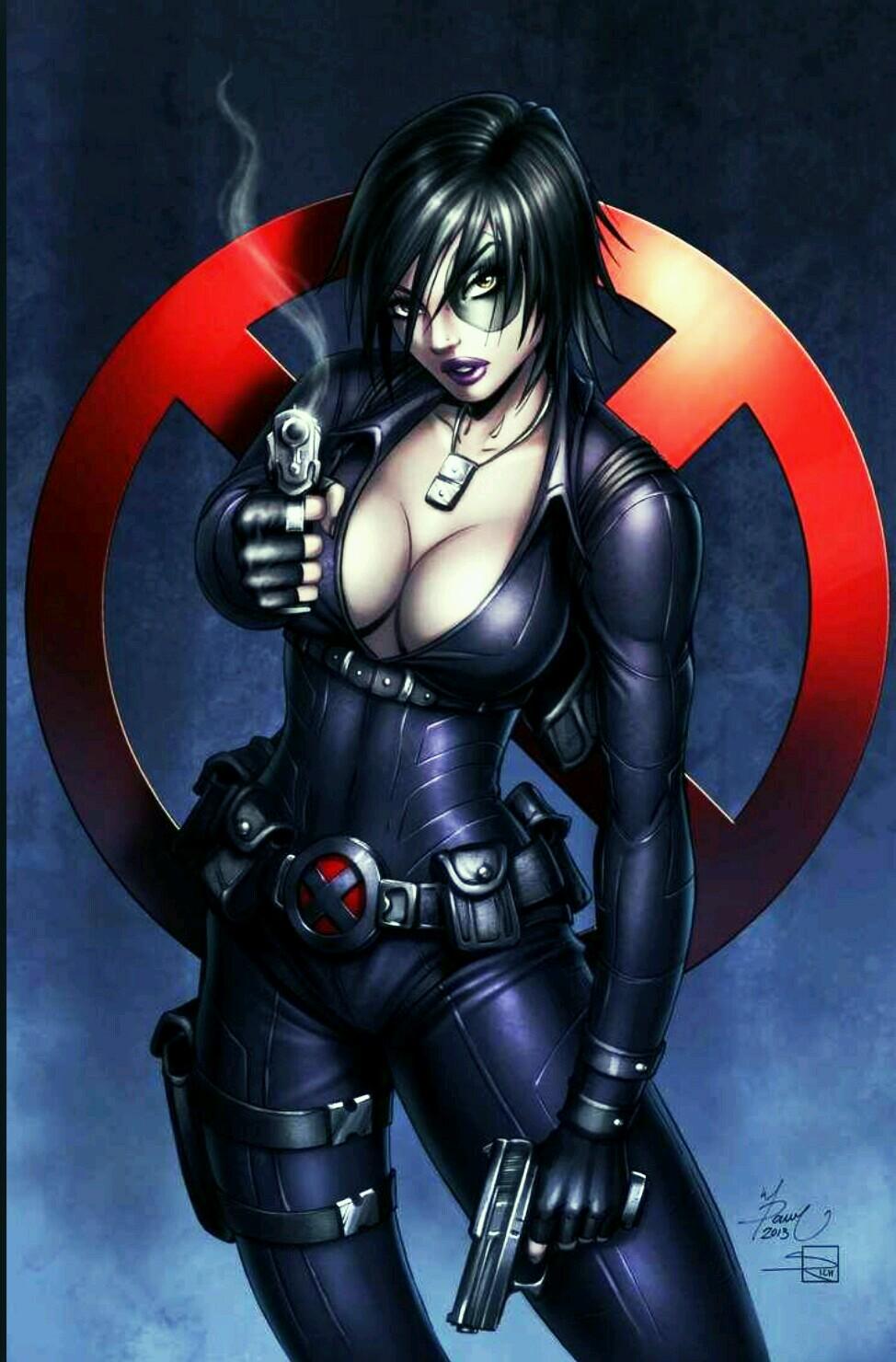 '' Give me 'one' good reason why i shouldn't 'blow your head off' after what you've done to me.'' Neena Thurman aka Domino #MutantAndProud #MVRP