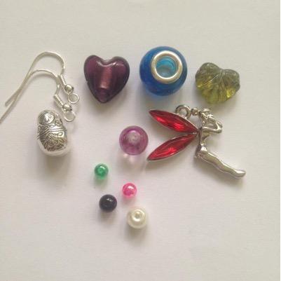 I love to make my own jewellery, wine glass charms, keyrings etc. I also have some beautiful 925 silver pieces