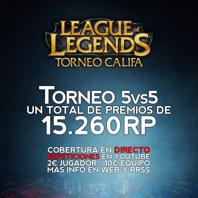Total de premios 15.260 RP. Inscripciones hasta el 25 DE FEBRERO. Whatsapp: 633732989. AL MENOS 1 JUGADOR DEBE VIVIR EN CÓRDOBA. torneololcalifa@gmail.com