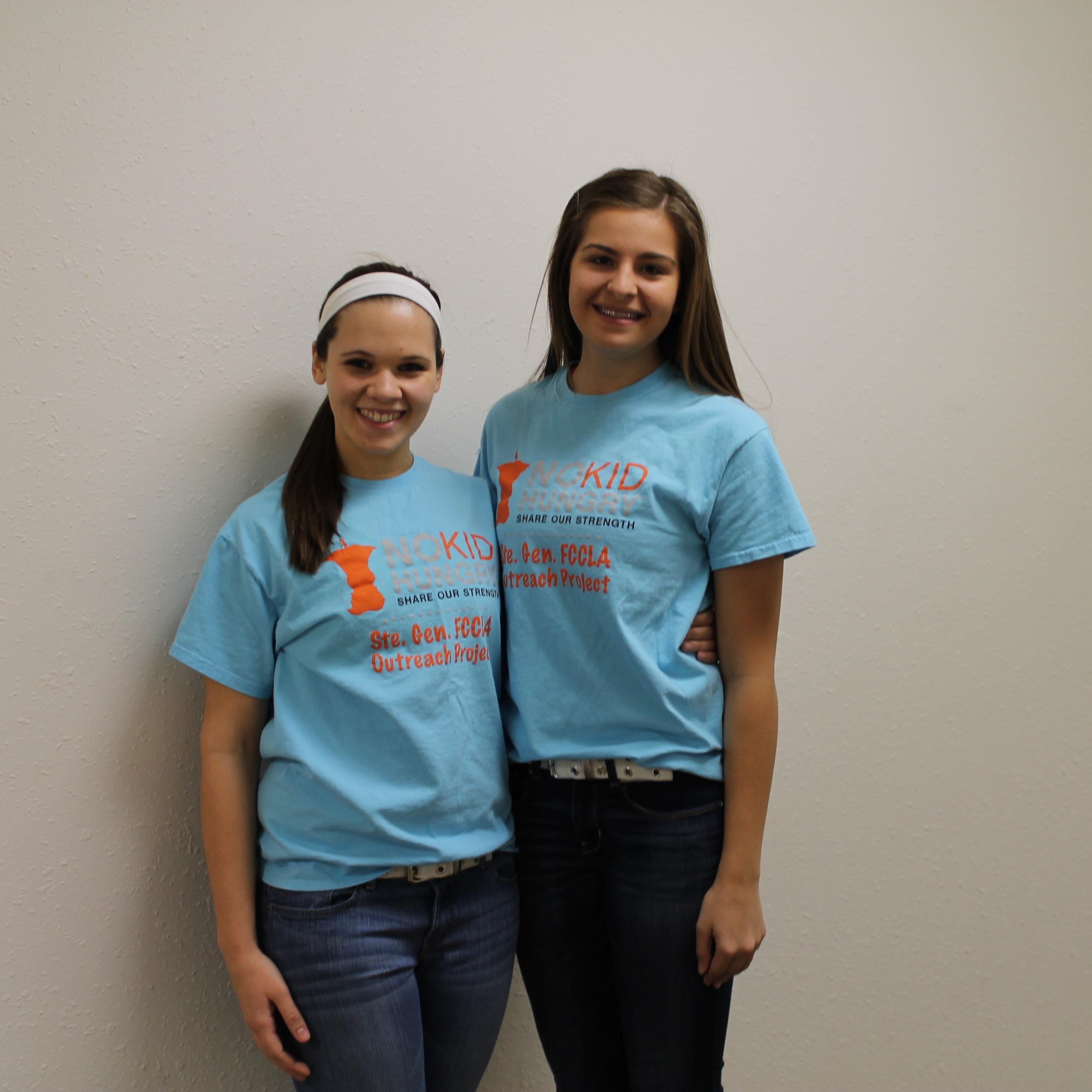 Help us raise awareness of childhood hunger and support No Kid Hungry! Vivian and Addie