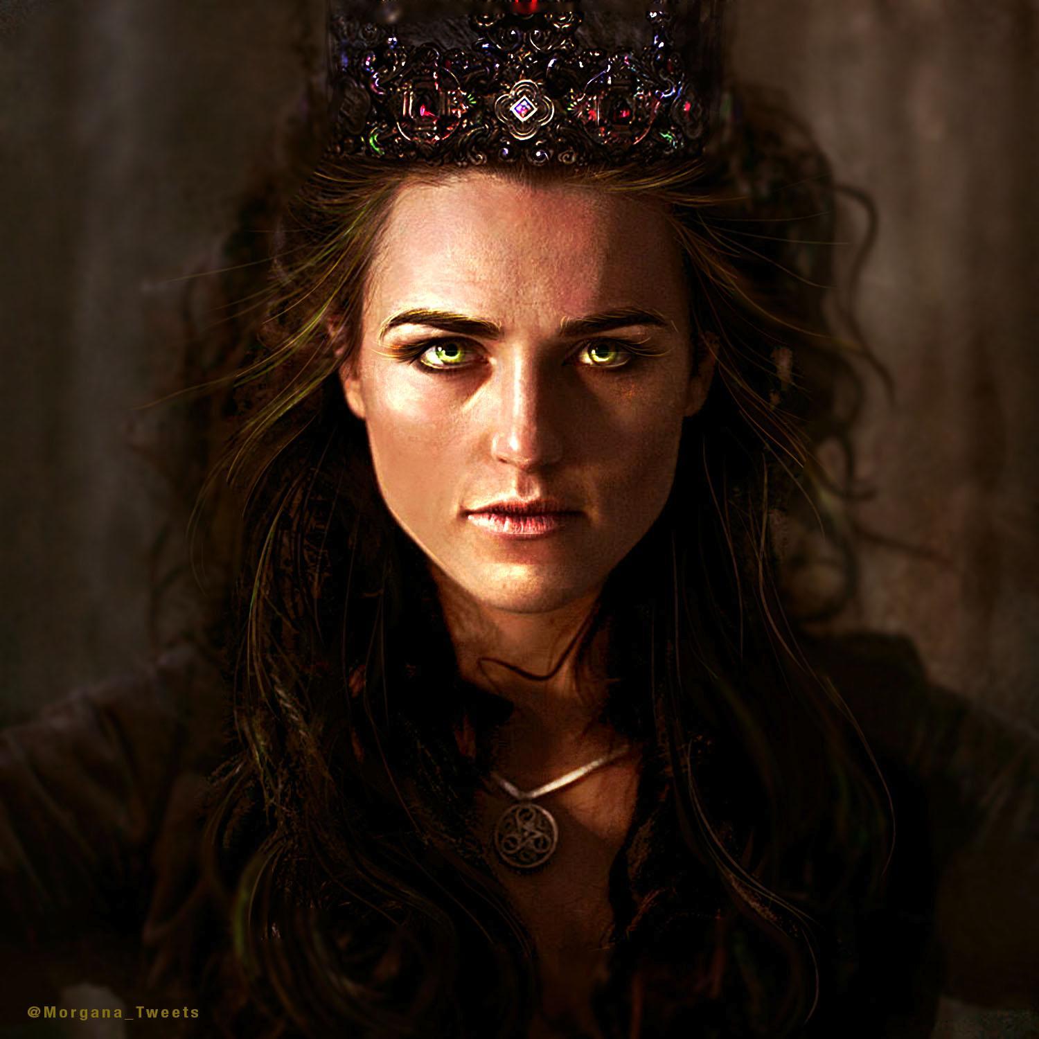 The Lady Morgana. Your Queen. On a quest to find and kill Emrys but that serving boy Merlin always gets in the way.