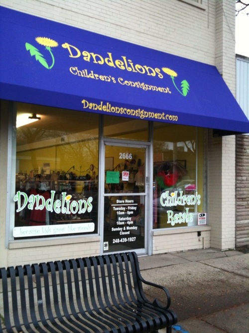 Dandelions is a Children's Resale and Consignment Store in Berkley, Mi