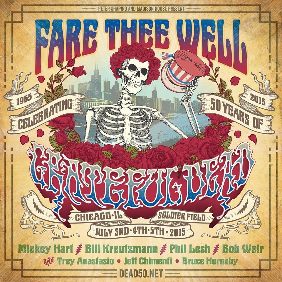 Unofficial fan account providing all information, updates and tips for the Grateful Dead 50th anniversary shows in Chicago, Illinois on July 3, 4 and 5, 2015