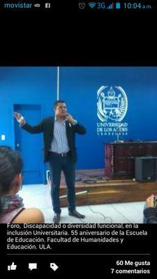 Profesor de la Facultad de Humanidades y Educación ULA
