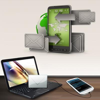 Broadcast notifications and standard messages through USB modem that is connected with your PC