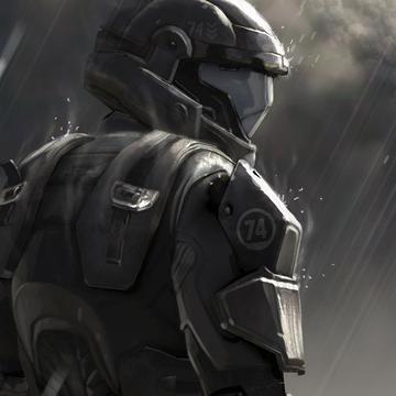 Not exactly green; no ODST is. But if I didn't think he could do the job, I wouldn't have him on my six. He doesn't say much... -Sgt Buck