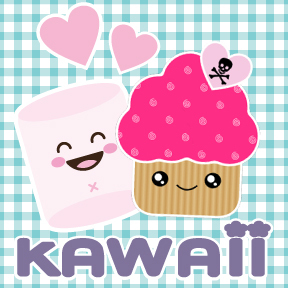 two friends who love kawaii, Kawaii-D and Kawaii-M