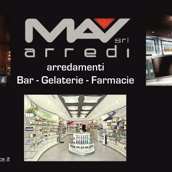 Arredamenti per bar, gelaterie e farmacie
