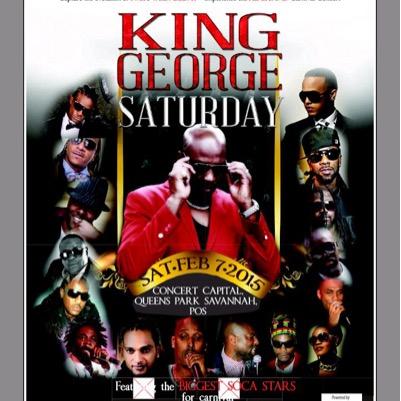 Sat 7th- February- Queens Park Oval. contact for tickets kinggeorgesaturday@gmail.com