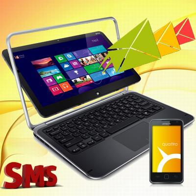 PC Mobile sms software provides advance option to send notification or standard sms using DRPU Bulk SMS software