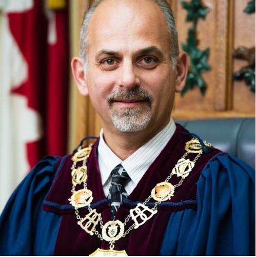 One mayoral chain to rule them all, one mayoral chain to find them, one mayoral chain to bring them all, and in the darkness bind them. Parody. Not a Moniz.